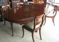 Stół rozkładany biedermeier plus 6 krzeseł 