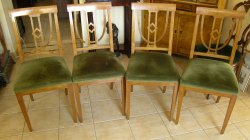 Stół plus 4 krzesła w stylu biedermeier 