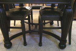 Stół rozkładany plus 6 krzeseł - dąb 