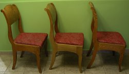 6 krzeseł Biedermeier - jesion 