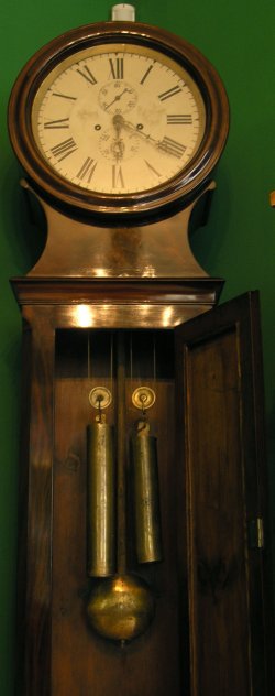 Zegar stojący Biedermeier - mahoń 