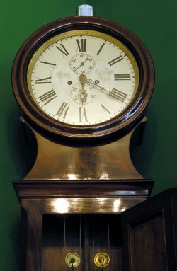Zegar stojący Biedermeier - mahoń 
