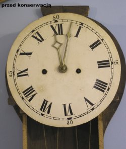 Zegar stojący Biedermeier - brzoza 