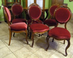 6 Krzeseł Ludwik Filip 