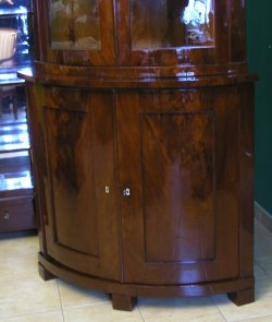 Rogówka cylindryczna Biedermeier - mahoń 