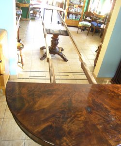 Stół rozkładany Biedermeier - mahoń 